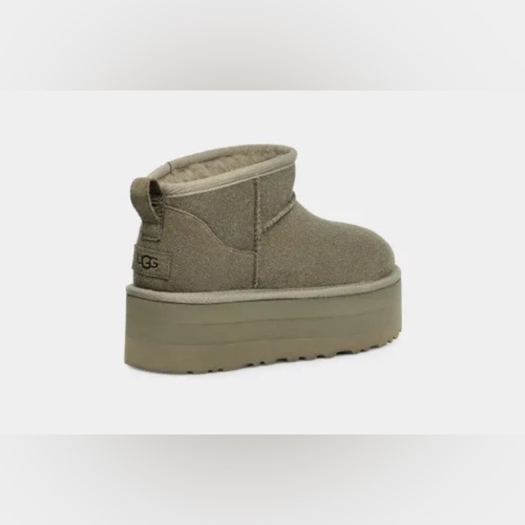 UGG | Ultra Mini Platform Boots In Moss Green Size 11 NEW - Picture 6 of 15